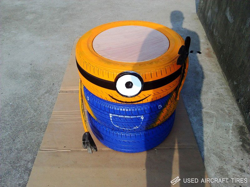 Used tire furniture