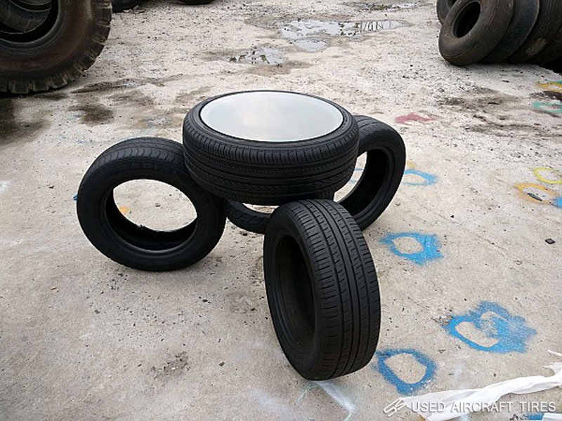 Used tire furniture