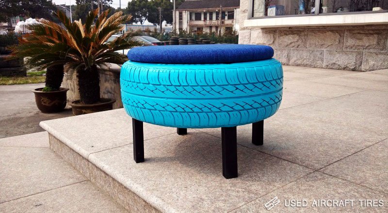 Used tire furniture