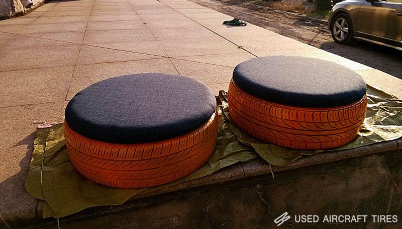 Used tire furniture