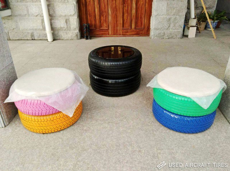 Used tire furniture