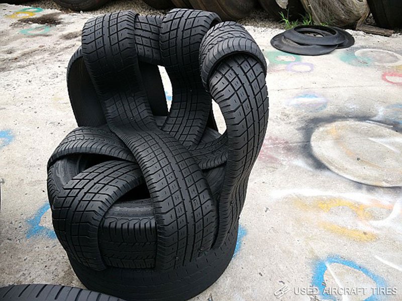 Used tire furniture