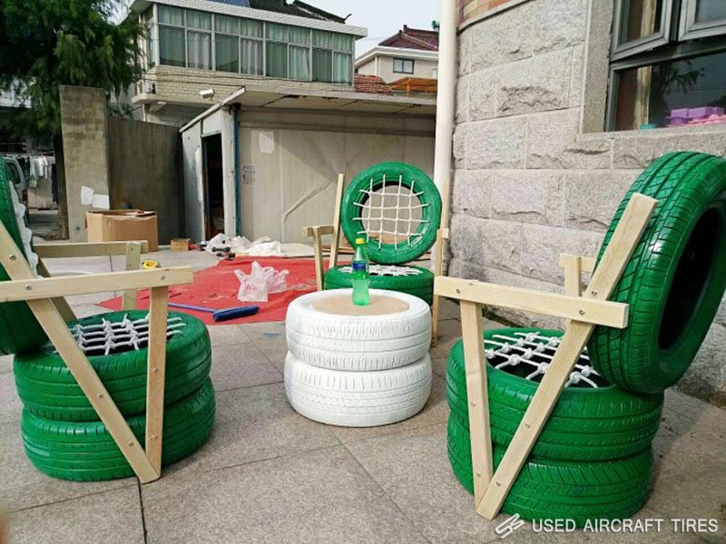 Used tire furniture