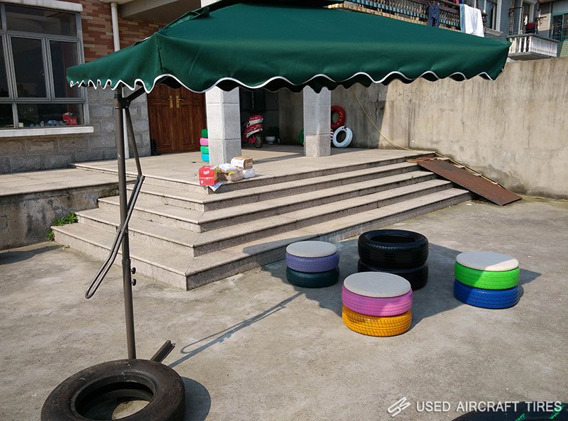 Used tire furniture