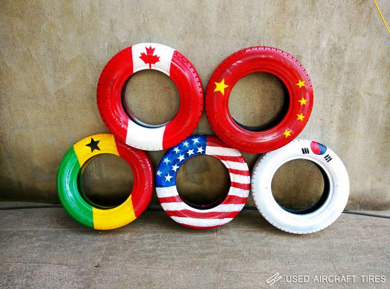 Used tire furniture